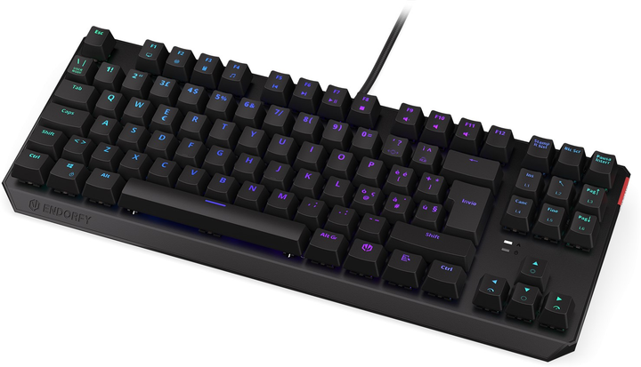 Klawiatura przewodowa Endorfy Thock TKL IT Kailh Red USB Black (EY5G004) - obraz 5