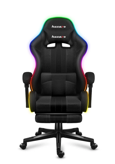 Компьютерное геймерское кресло HUZARO Force 4.7 RGB Black ткань - изображение 9