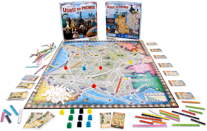 Dodatek do gry planszowej Rebel Ride the Train Map Collection 6 France and The Wild West (0824968211281) - obraz 3