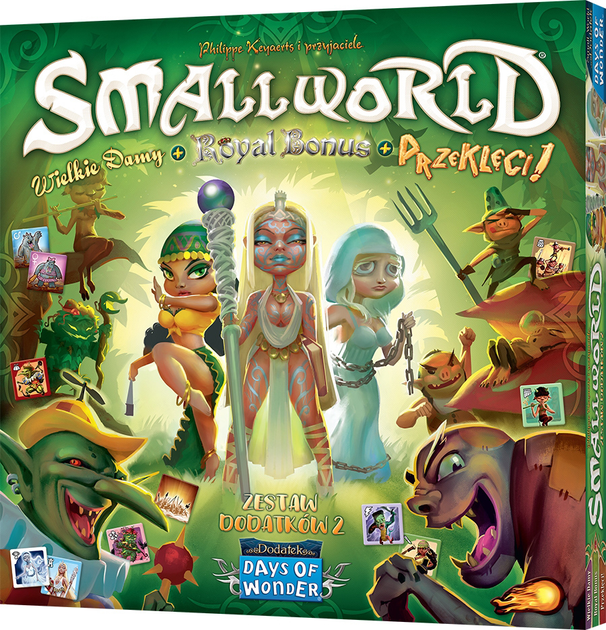 Zestaw dodatków do gry planszowej Rebel Small World Great Ladies + Royal Bonus + Cursed (0824968713242) - obraz 1
