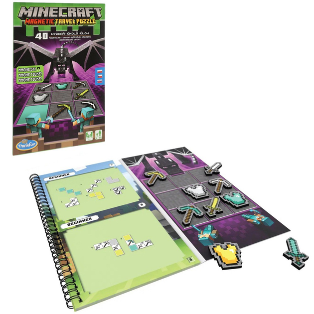 Gra planszowa Ravensburger Minecraft Magnetic Game Travel Version (4005556764327) - obraz 2