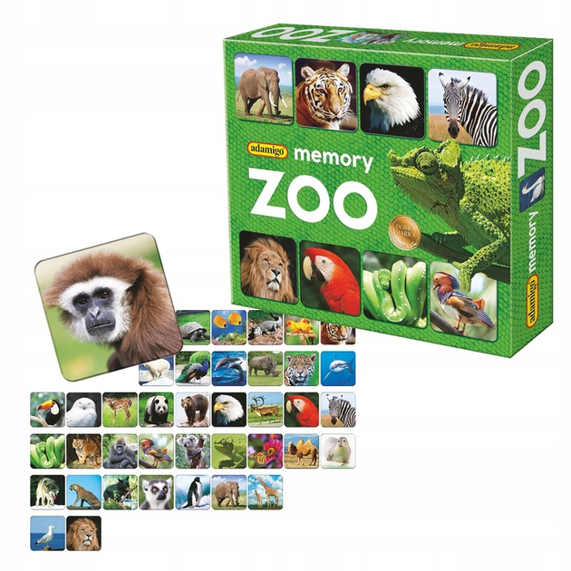 Настільна гра Adamigo Memory Зоопарк (5902410007264) - зображення 2