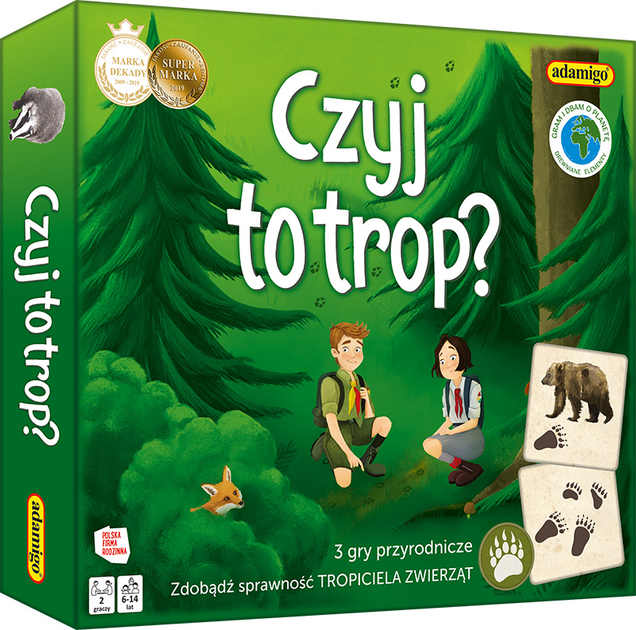 Настільна гра Adamigo Чий слід? (5902410007646) - зображення 1