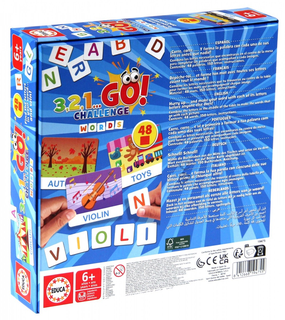 Gra planszowa Educa 3 2 1 Go Challenge Words (8412668194755) - obraz 3