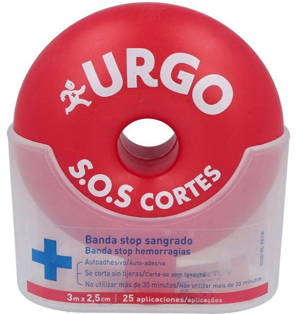 Пластир Urgo Sos Cuts Self-Adhesive Cutting Band 3 м x 2.5 см (8470001815637) - зображення 1