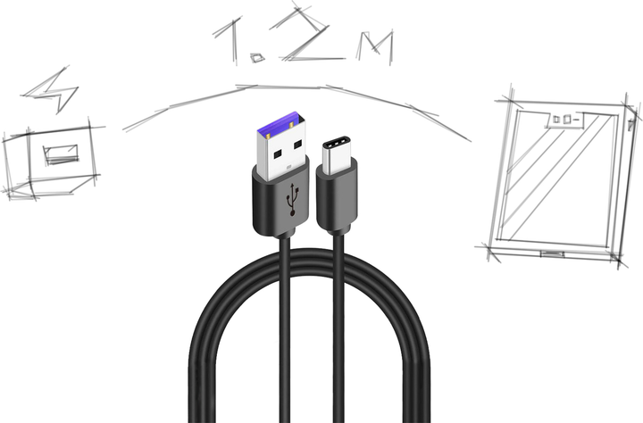 Kabel Krux USB Typ A USB Typ C 3 A 1.2 m (KRX0054) - obraz 7