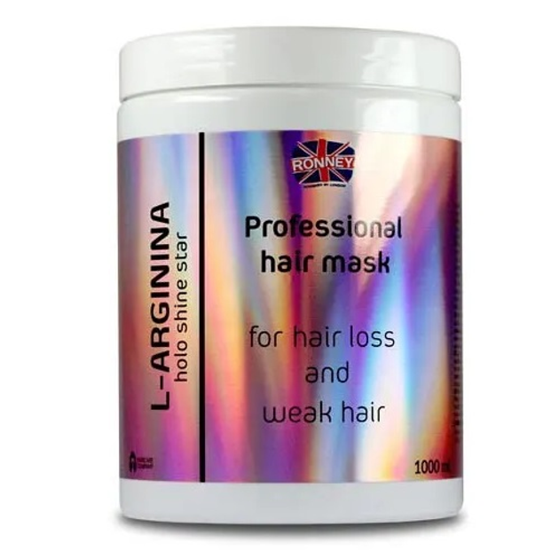 Maska Ronney L-Arginina Holo Shine Star Professional Hair Mask do włosów wypadających 1000 ml (5060589156876) - obraz 1