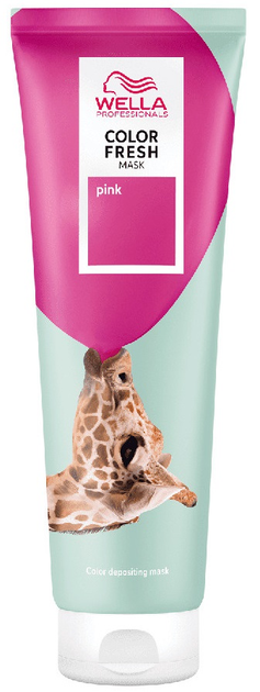Маска для волосся Wella Professionals Color Fresh Mask живильна тонуюча Pink 150 мл (3614229718645) - зображення 1