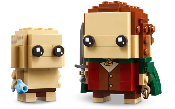 Zestaw klocków LEGO BrickHeadz Frodo i Gollum 184 elementy (40630) - obraz 4