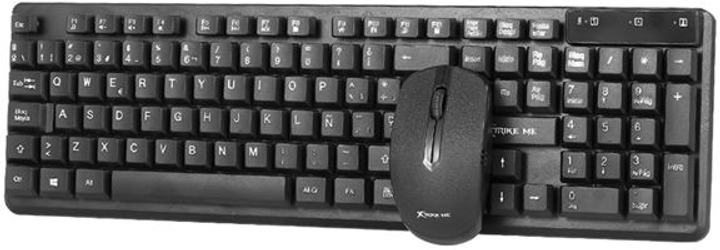 Zestaw bezprzewodowy Xtrike Me Kit Keyboard + Mouse Mk201W Wireless Black (6932391924860) - obraz 1
