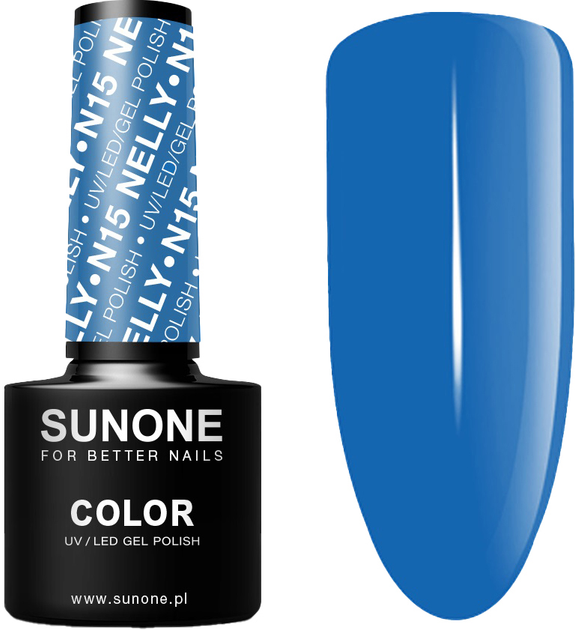 Lakier hybrydowy Sunone UV/LED Gel Polish Color N15 Nelly 5 ml (5903332084098) - obraz 1