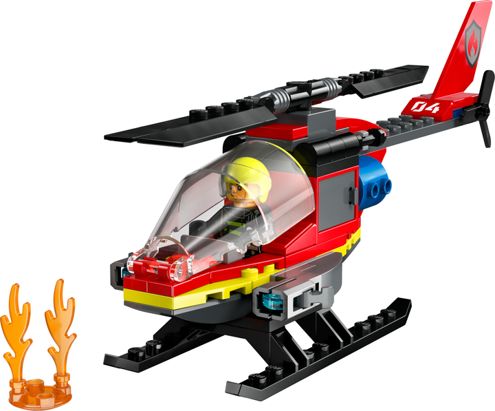 Zestaw klocków LEGO City Strażacki helikopter ratunkowy 85 elementów (60411) - obraz 3