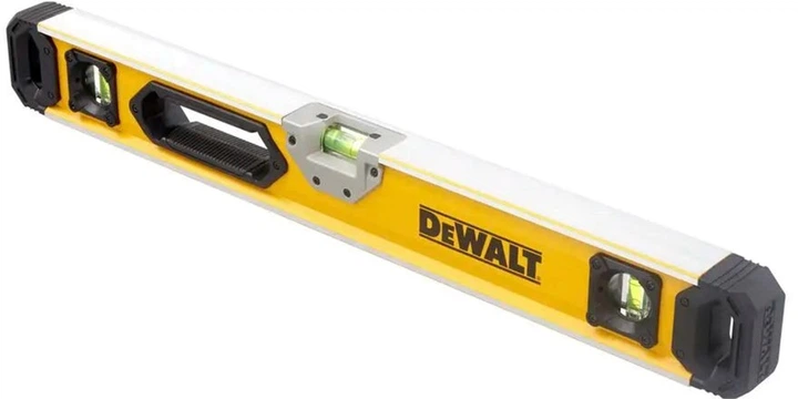 Poziomica DeWALT BOX BEAM LEVELS aluminiowa o długości 600 mm z 3 libellami (DWHT0-43224) - Zdjęcie 2 Poziomica DeWALT BOX BEAM LEVELS aluminiowa o długości 600 mm z 3 libellami (DWHT0-43224) - obraz 2