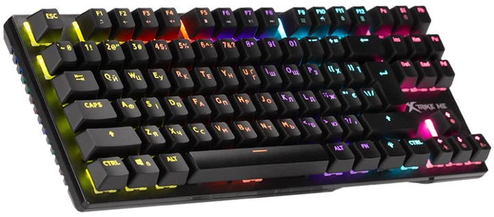 Клавіатура дротова XTRIKE ME GK-983 UA LED Mechanical USB Black