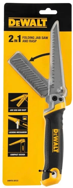 Мініножівка-рашпіль по гіпсокартону DeWALT 130 мм складана (DWHT0-20123) - зображення 3