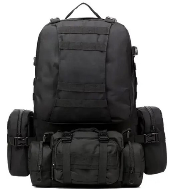 Тактический рюкзак на 56 л D3-GGL-404 Черный - изображение 1