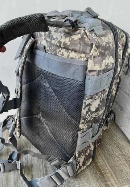 Тактический рюкзак на 35 л D3-GGL-206 Серый пиксель - изображение 2
