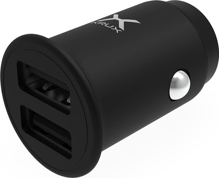 Автомобільний зарядний пристрій Krux 2× USB 2.4 A 24 Вт (KRX0066) - зображення 2