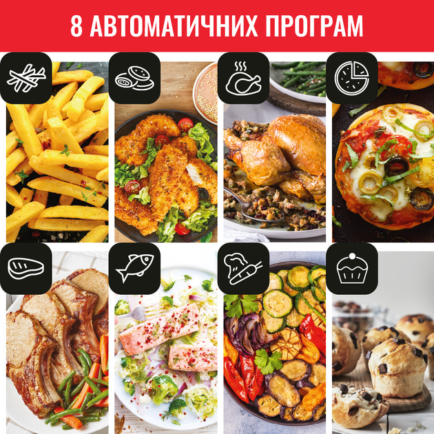 Мультипіч TEFAL Easy Fry&Grill Precision EY505815 - зображення 6