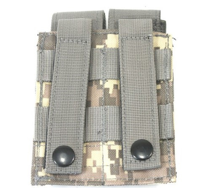 Двойной подсумок для магазинов Molle Double Mag Pouch 6001 Серый пиксель - изображение 2