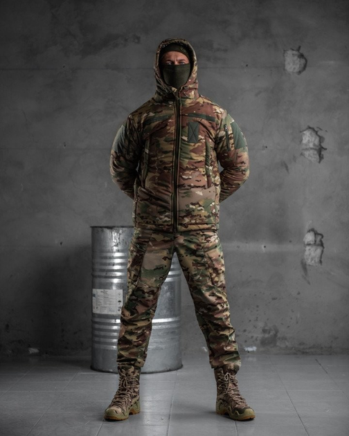 Тактический зимний теплый военный комплект Klinz ( Бушлат + Куртка + Штаны ), Камуфляж: Мультикам, Размер: XXL - изображение 1