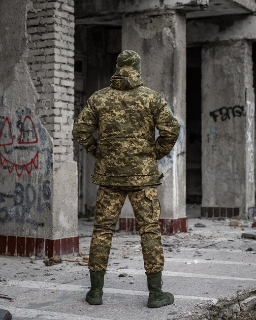Тактичний зимовий військовий комплект Favkes ( Куртка + Штані ), Камуфляж: Піксель, Розмір: L - зображення 2