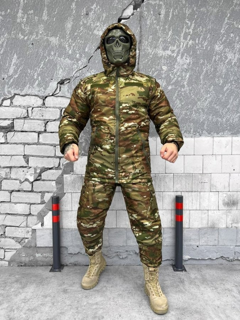 Тактичний зимовий теплий військовий комплект Trust ( Куртка + Штани ), Камуфляж: Мультикам, Розмір: S - зображення 2