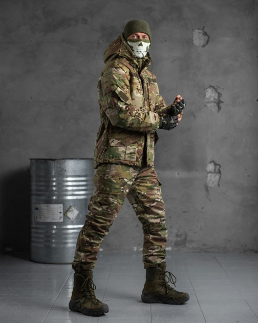 Тактичний зимовий теплий військовий комплект SnowStorm ( Куртка + Штани ), Камуфляж: Мультикам, Розмір: XL - зображення 1
