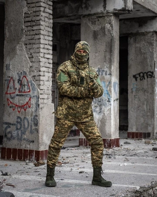 Тактический зимний военный комплект Favkes ( Куртка + Штаны ), Камуфляж: Пиксель, Размер: S - изображение 1