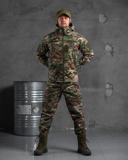 Тактический теплый военный комплект Kiborg ( Куртка + Флиска + Штаны ), Камуфляж: Мультикам, Размер: XXL - изображение 1