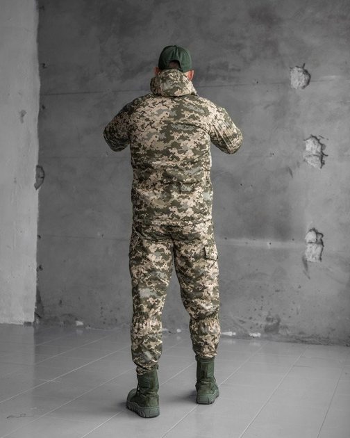 Тактический зимний теплый военный комплект RH-16 ( Куртка + Штаны ), Камуфляж: Пиксель ВСУ, Размер: L - изображение 2