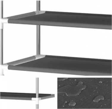 Складной тканевый шкаф Storage Wardrobe на 4 секции Коричневый (2000992417938) - изображение 5