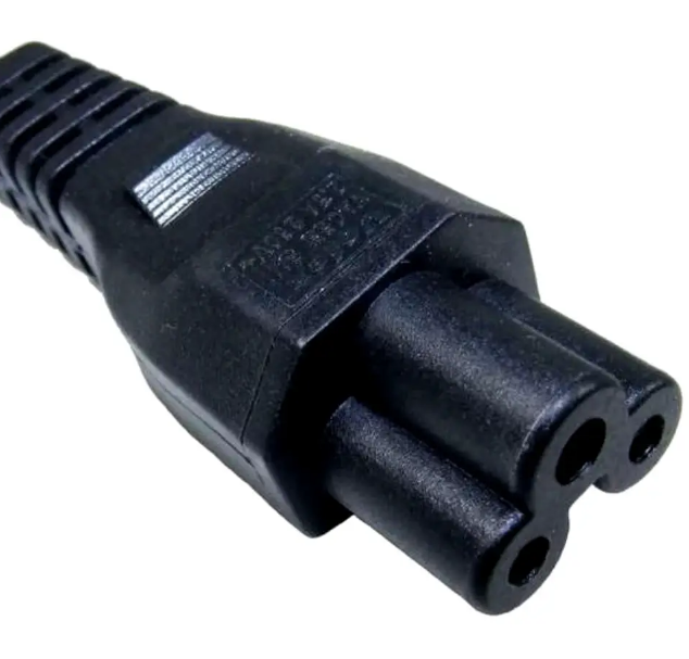 Кабель для ноутбука 1.2м / 3 pin / Чорний - Фото 2 Кабель для ноутбука 1.2м / 3 pin / Чорний - зображення 2