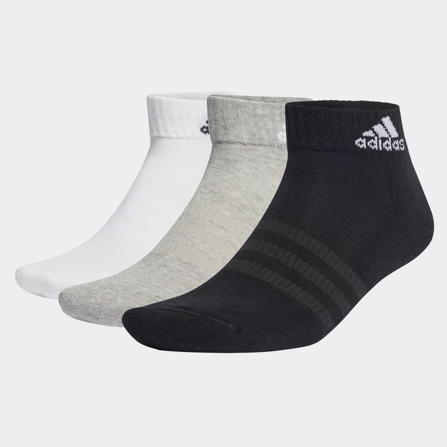 Набор женских носков коротких хлопковых Adidas C Spw Ank IC1292 37-39 6 пар Medium Grey Heather (4066746302170) - Фото 1 Набор женских носков коротких хлопковых Adidas C Spw Ank IC1292 37-39 6 пар Medium Grey Heather (4066746302170) - изображение 1