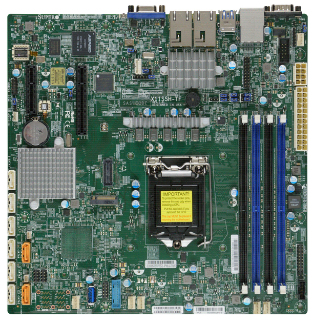 Płyta główna Supermicro MBD-X11SSH-TF-O (s1151, Intel C236, PCI-Ex8) - obraz 1