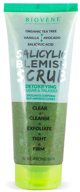 Peeling do ciała Biovene Salicylic Blemish Scrub Detoxifying 250 ml (8436575095110) - obraz 1