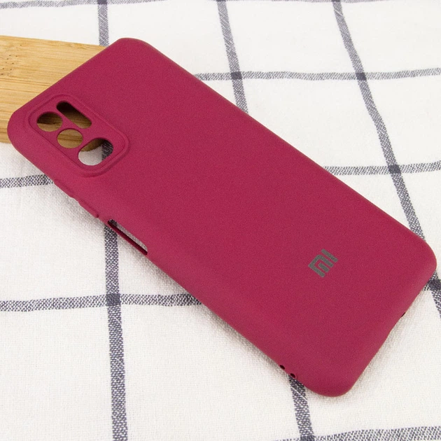 Чохол Silicone Cover My Color Full Camera (A) для Xiaomi Redmi Note 10 5G / Poco M3 Pro Бордовий / Marsala - изображение 2