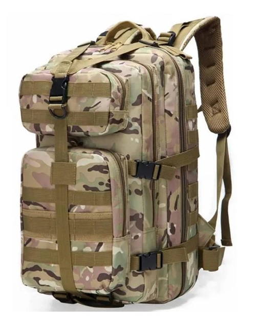 Тактический походный рюкзак на 35 л D3-GGL-205 Мультикам - изображение 1