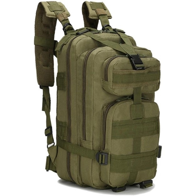 Тактический походный рюкзак на 25 л D3-GGL-101 Олива - изображение 1
