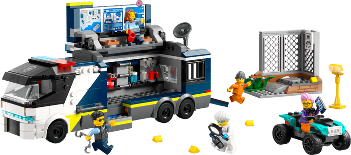 Zestaw klocków LEGO City Policyjna ciężarówka z laboratorium kryminalnym 674 elementy (60418) - obraz 4