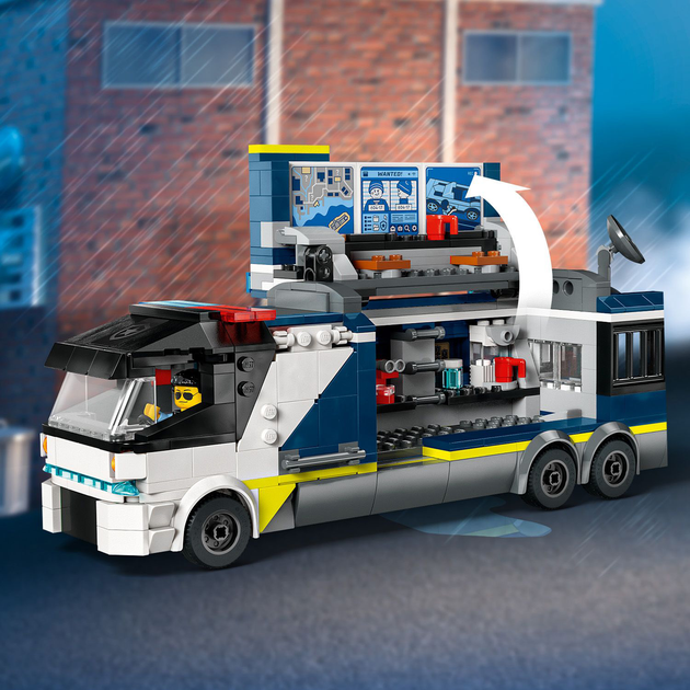 Zestaw klocków LEGO City Policyjna ciężarówka z laboratorium kryminalnym 674 elementy (60418) - obraz 8