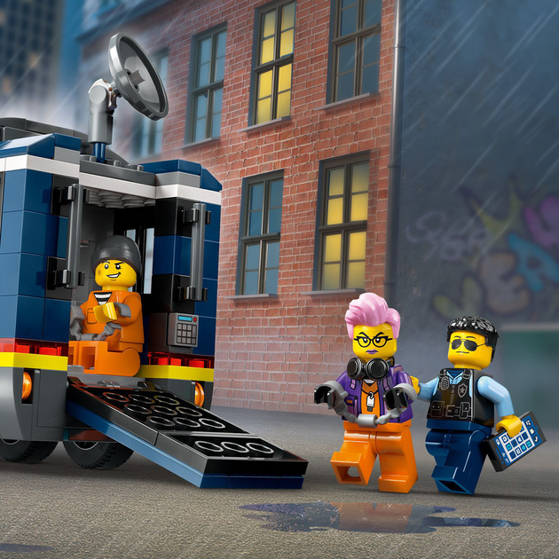 Zestaw klocków LEGO City Policyjna ciężarówka z laboratorium kryminalnym 674 elementy (60418) - obraz 10
