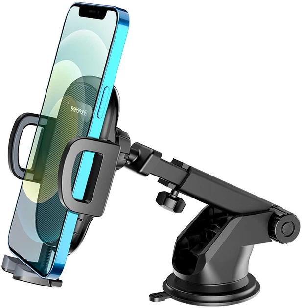Автотримач для телефона Borofone BH53 Windy Center Console Car Holder Black/Gray (BH53B) - зображення 5