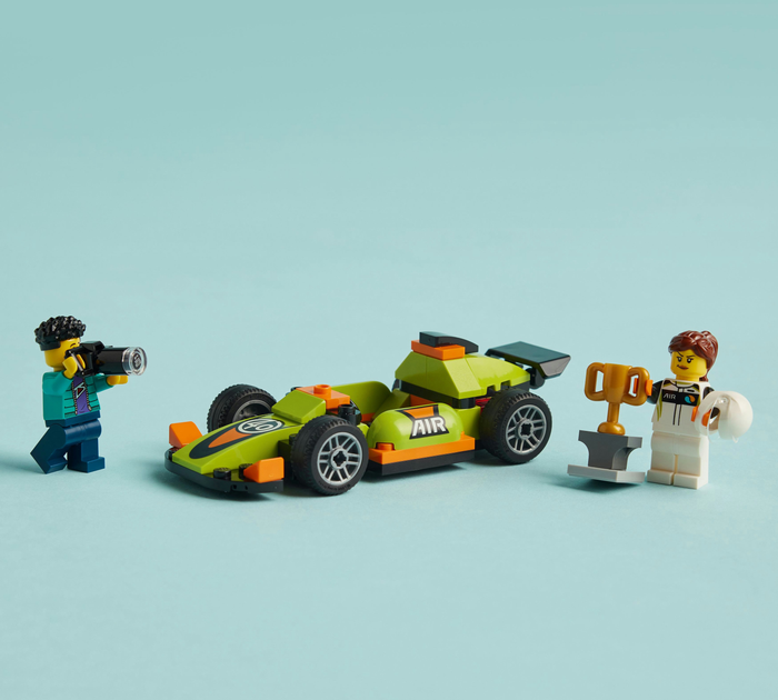 Zestaw klocków LEGO City Zielony samochód wyścigowy 56 elementów (60399) - obraz 10
