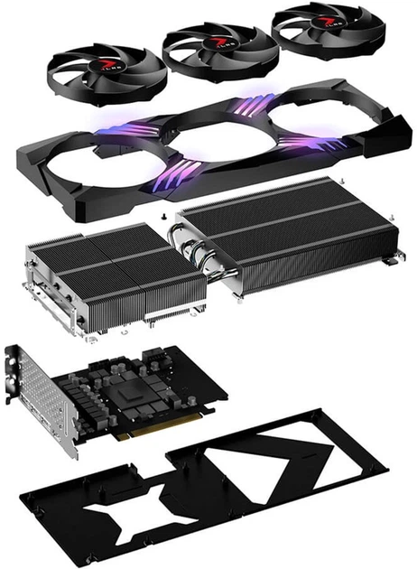 Karta graficzna PNY PCI-Ex GeForce RTX 4070 Ti XLR8 Gaming VERTO EPIC-X RGB 12GB GDDR6X (192bit) (2610/21000) (1 x HDMI, 3 x DisplayPort) (VCG4070T12TFXXPB1) - obraz 9