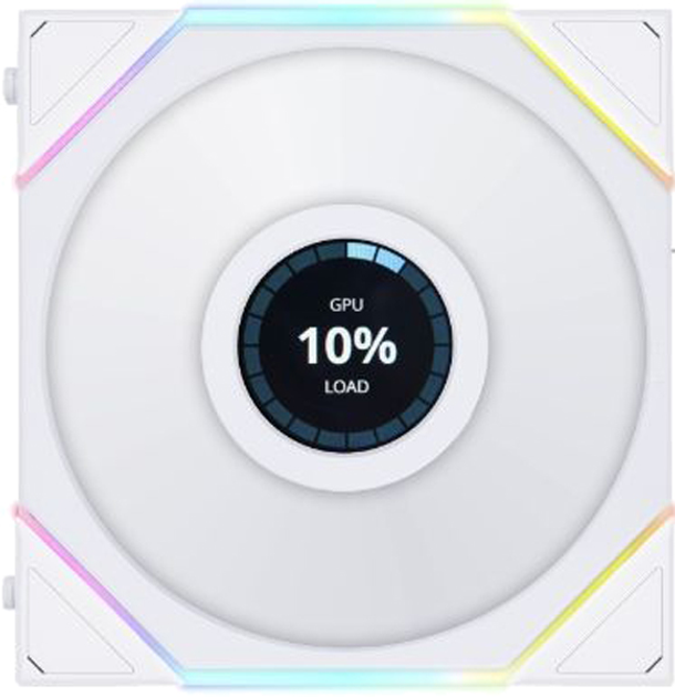 Набор вентиляторов Lian Li TL LCD 120-3 White (G99.12TLLCD3W.00) - изображение 1