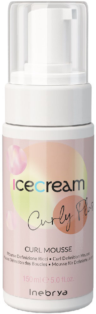 Pianka Inebrya Ice Cream Curly Plus definiująca loki 150 ml (8008277263724) - obraz 1