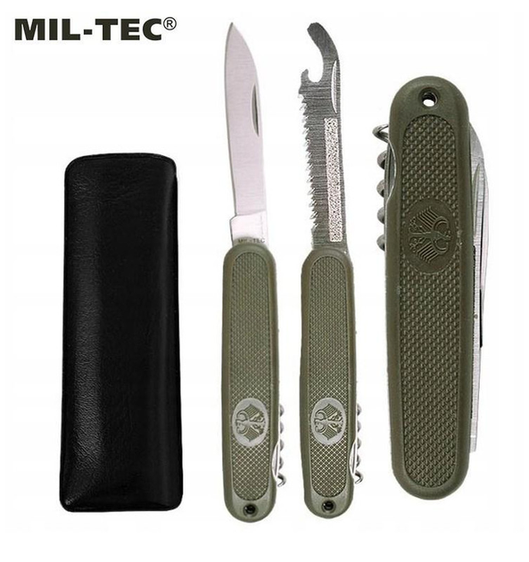 Карманний ніж Олива Mil-Tec BW Taschenmesser AA OLIV (15337000) - зображення 1