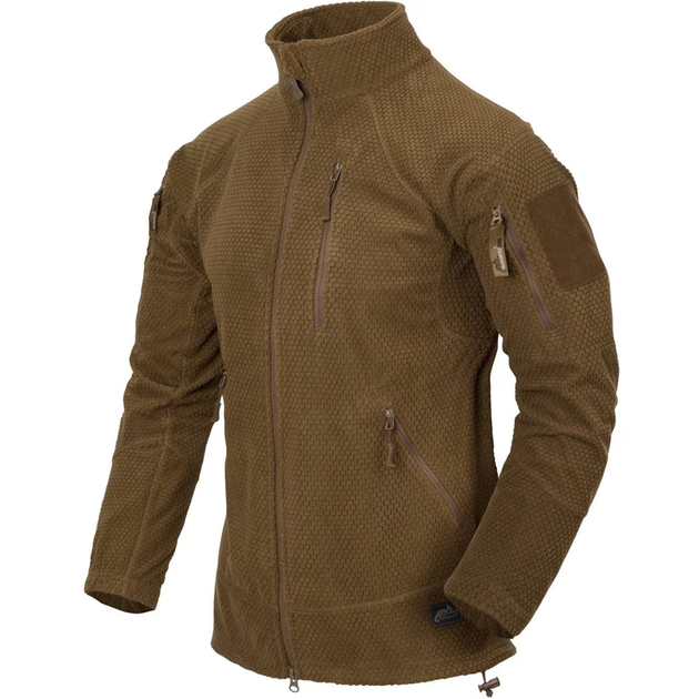 Куртка тактична Helikon-Tex Флісова на замку XL Койот ALPHA TACTICAL JACKET - GRID FLEECE Coyote (BL-ALT-FG-11-B06-XL) - изображение 1