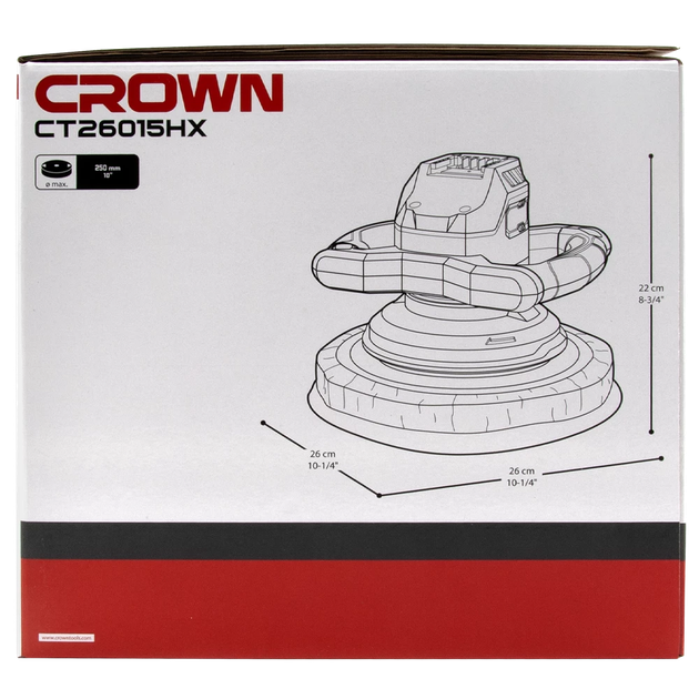 Акумуляторна машина для натирання воском CROWN CT26015HX - зображення 5